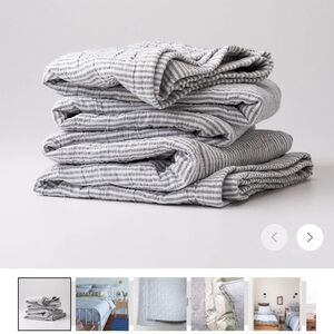 Schoolhouse Diamond Ticking Quilt